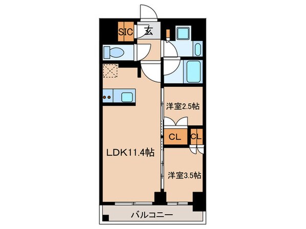 J.GRAN Court 品川西大井EASTの物件間取画像